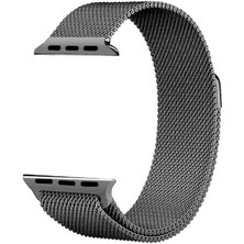 Kupa Apple Watch Uyumlu Seri 1/2/3/4/5/6/se 44MM Metal Kordon Tel Örgü Tasarım Mıknatıslı Renkli Şık Kayış