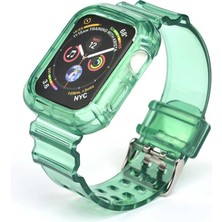 Kupa Apple Watch Uyumlu 1/2/3/4/5/6/se 42MM Kordon Renkli Gövde Korumalı Kayış Esnek Şık Tasarım  Bileklik