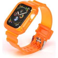 Kupa Apple Watch Uyumlu 1/2/3/4/5/6/se 42MM Kordon Renkli Gövde Korumalı Kayış Esnek Şık Tasarım  Bileklik