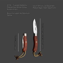 Lazbisa Outdoor Bıçak Çakı Kamp Bıçağı Mutfak Bıçak Kılıf Hediyeli El Yapımı ( 20,5 cm )