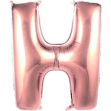 Eğlence Marketi 40'' 100 cm Rose Gold Folyo Harf Balon H