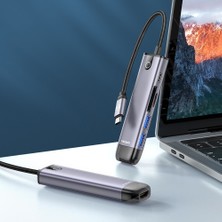 HUA3C Mcdodo HU-7740 6-In-1 Usb-C Hub Tip-C Usb3.0 * 2 + Hdmı + Usb-C + Tf + Sd Adaptör (Yurt Dışından)