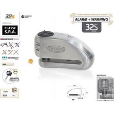 Artago 32S Alarmlı Motosiklet Disk Kilidi
