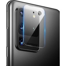 Case 4U Samsung Galaxy S20 Ultra Uyumlu Kamera Lens Koruyucu Esnek Nano Şeffaf