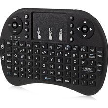 HUA3C 2.4g Mini I8 Kablosuzlar Touchpad Klavye - Siyah (Yurt Dışından)