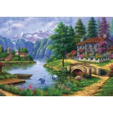 Art Puzzle Göl Köy 1500 Parça Puzzle