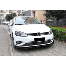 Şüscar Oto Vw Golf 7 7.5 Esnek 3 Parça Abs Lip Piano Black Flaplı Kanatlı