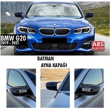 Şüscar Oto Bmw G20 3 Serisi Batman Yarasa Ayna Kapağı Piano Black Abs Plastik