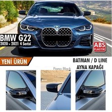 Şüscar Oto Bmw G22-G23-G26 4 Serisi Batman Yarasa Ayna Kapağı Piano Black Abs Plastik