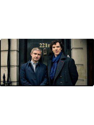 Reklam Ofisi Sherlock Holmes Benedict Cumberbatch 1 Parçalı Kanvas Tablo
