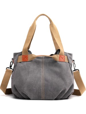 Trendd Gri Omuz Çanta (Yurt Dışından)