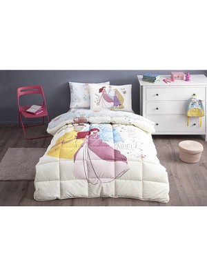 Özdilek Princess Time Tek Kişilik Disney Lisanslı Lastikli Fitted Çarşaf Çocuk Uyku Seti