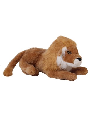 Bambi Yatan Aslan Kahve Peluş 65 cm