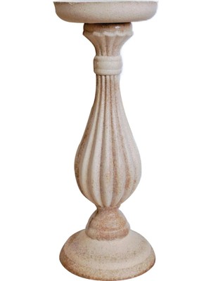 Rustik Standı Candlestick Çekim Çiftlik Evi Iç Mekan ve Açık 10.5 × 28 cm