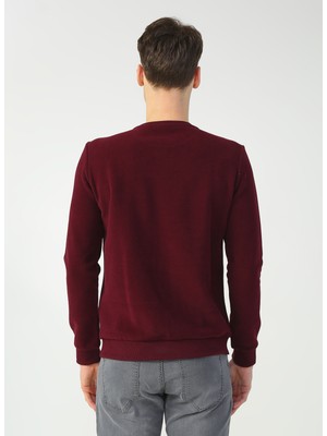 Fabrika Fabrik Bisiklet Yaka Bordo Erkek Sweatshirt - JACK