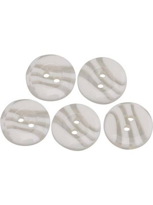 Simisso Desenli Düğme 5 Adet Model 5 | Krem