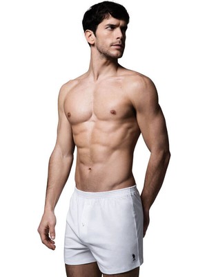 U.S. Polo Assn. Erkek Boxer Önden Düğmeli Rahat 80054