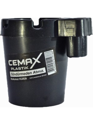 Cemax Plastik Kokusuz Oto Küllük Siyah 1 Adet