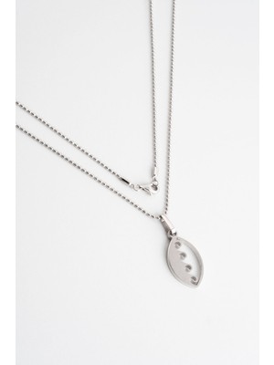 Style & Steel Dalga Figürlü 50 cm Çelik Erkek Kolye