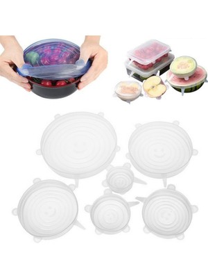 Hera Tazeliği Koruyan 6'lı Silikon Strech Kapaklar