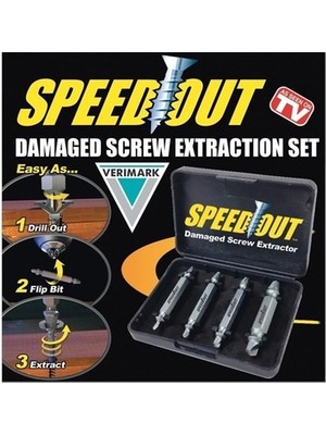 Omac Speed Out Hasarlı Bozuk Vida Çıkarıcı Hasar Görmüş Vida Sökme