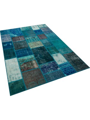 Sempati Halı Klasik Modern Patchwork Eskitme El Dokuma Halı 160 x 230 cm 5934