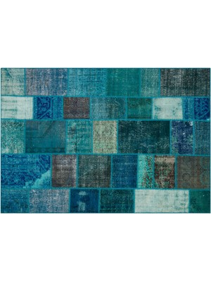 Sempati Halı Klasik Modern Patchwork Eskitme El Dokuma Halı 160 x 230 cm 5934