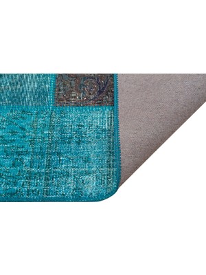 Sempati Halı Klasik Modern Patchwork Eskitme El Dokuma Halı 160 x 230 cm 5934