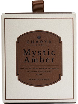 Charya Maison Mystic Amber 230G Doğal ve Vegan Mum