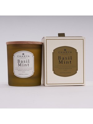 Charya Maison Basil Mint 230 G Doğal ve Vegan Mum