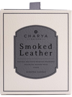 Charya Maison Smoked Leather 230 G Doğal ve Vegan Mum