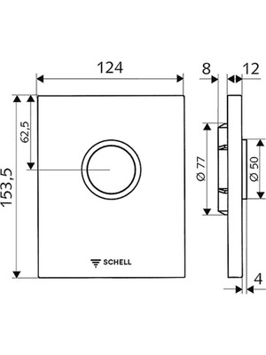 Schell Wc Kumanda Paneli Beyaz Edıtıon 028021599