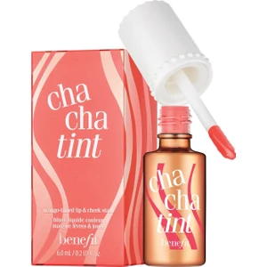 Benefit Cosmetics Chacha Tint Likit Dudak ve Yanak Renklendirici Coral Tonda Dağılma ve Bulaşma Yapmayan 6 ml