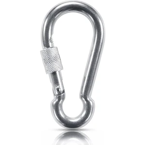 Kilitli Karabina Galvanizli Salıncak Askı Kilidi Hamak Askısı Vidalı Karabina 10 mm 1 Adet