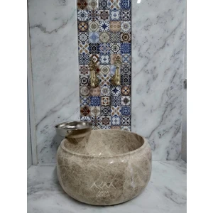 Emparador Modern Düz Mermer Kurna