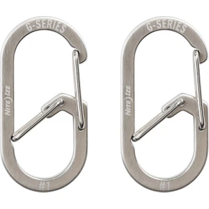 Nite Ize G-Serisi Çift Bölmeli Çelik Karabina #1- 2li Paket