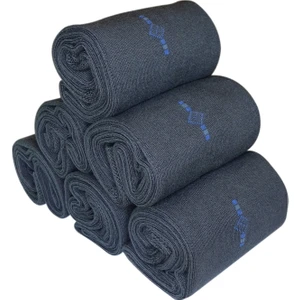 Erkek Bambu Kışlık Soket Çorap 6 Çift - Füme