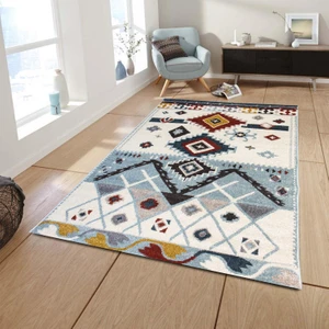 Halı Etnik Plus G0292 Krem/mavi 120 x 170 cm Dokuma Halı