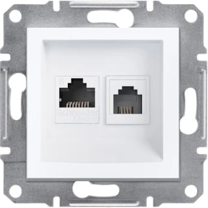 Schneider Electric Sch Asfora Beyaz RJ1XRJ45 Cat6 Utp Cercevesız