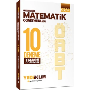 Yediiklim Yayınları ÖABT 2022 Ortaöğretim Matematik Öğretmenliği Tamamı Çözümlü 10 Deneme
