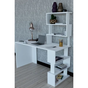 Okyanus Modern Çalışma Masası Beyaz Suntalam Malzemeden Ergonomik Tasarım 120 cm