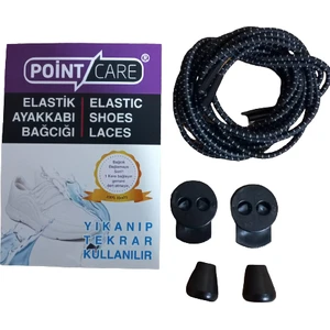 Point Care Akıllı Kilitli Elastik Ayakkabı Bağcık 100 cm