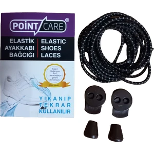 Point Care Akıllı Kilitli Elastik Ayakkabı Bağcık 100 cm