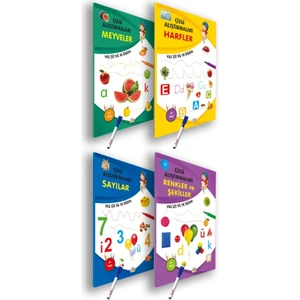 0-6 Yaş Yayınları Çizgi Alıştırmaları 4 Kitap Set