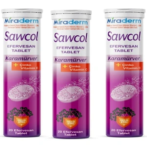 Miraderm Sawcol Karamürver Efervesan Tablet 3'lü