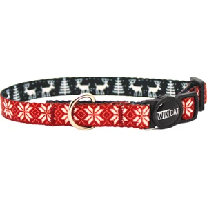 Rudolph Red Kedi Boyun Tasması + Boğulma Önleyici Kilitli Zil