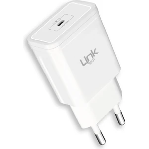 Linktech S667 Type-C Çıkışlı Pd 20W Şarj Aleti (Başlık) Beyaz