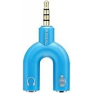 CA28 Kulaklık ve Mikrofon Çoklayıcı Açık Mavi