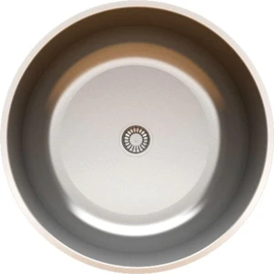 Yerel Üretici Lüx Yuvarlak Düz 403 Krom Evye 41 cm