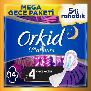 Platinum Gece Extra Hijyenik Ped 14 Adet Mega Gece Paketi